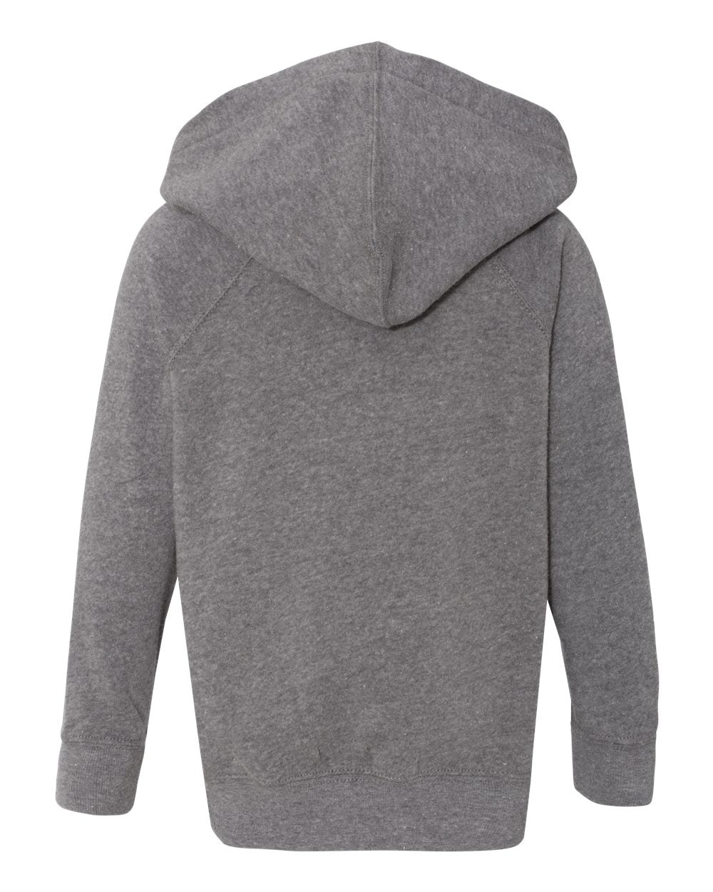 Rear View of Nickel Toddler Special Blend Hooded Raglan Sweatshirt - PRM10TSB