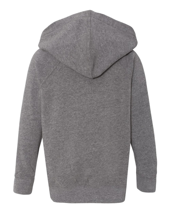 Rear View of Nickel Toddler Special Blend Hooded Raglan Sweatshirt - PRM10TSB