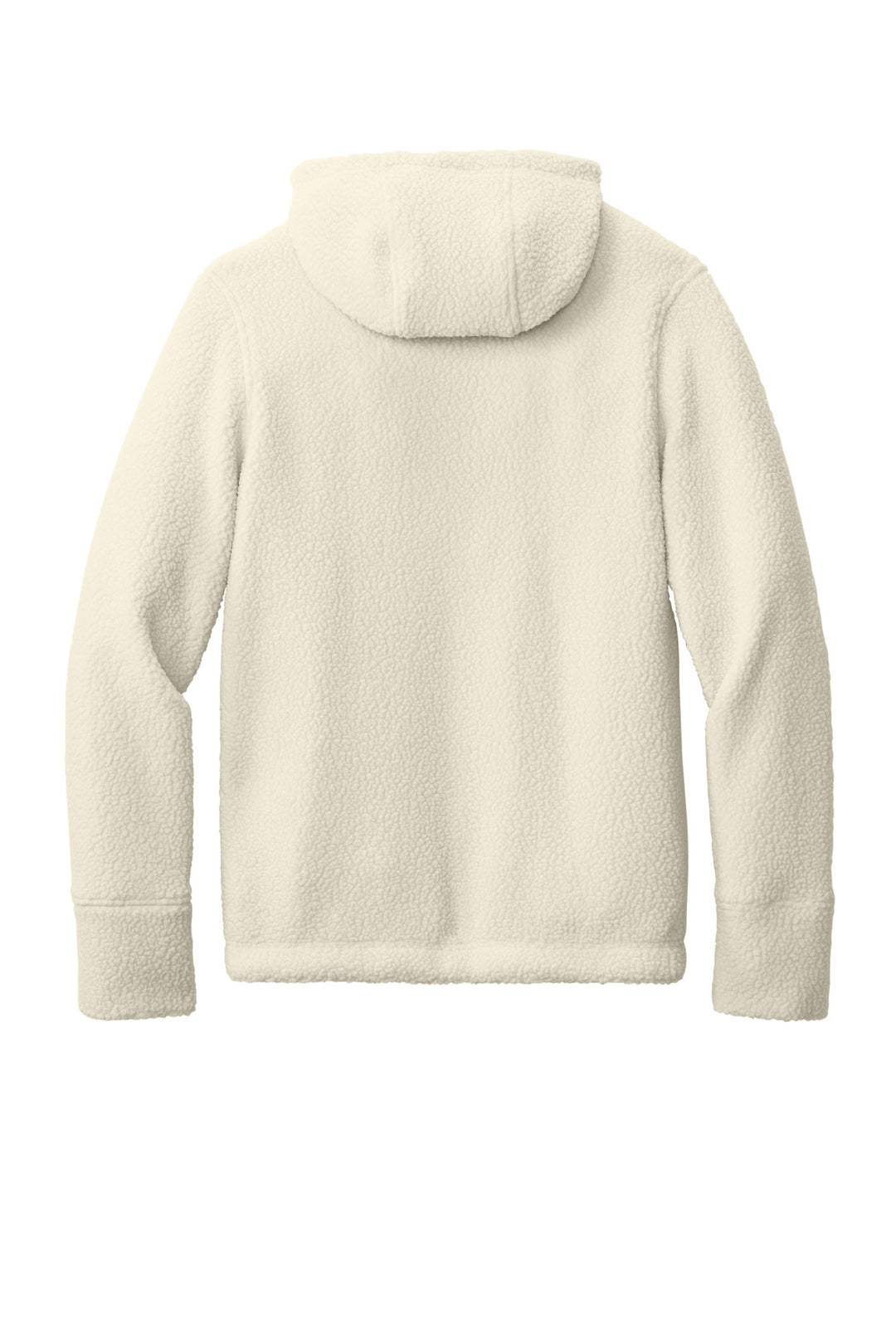 Rear View of Oat/Navy LIMITED EDITION Outdoor Research Women's Packwood Fleece Pullover Hoodie OR322268