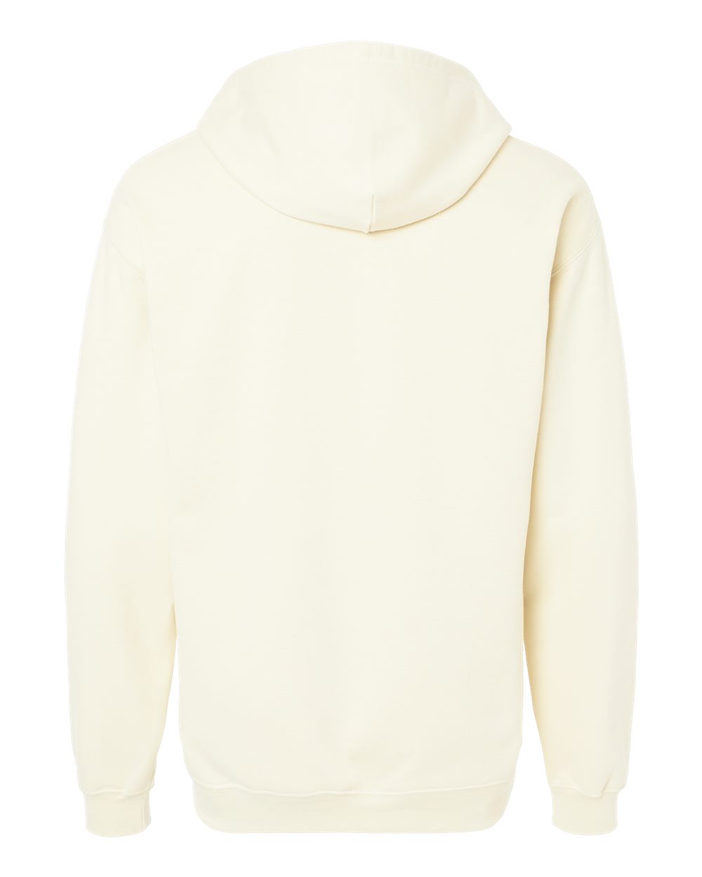 Rear View of Off White Softstyle® Full-Zip Hooded Sweatshirt - SF600