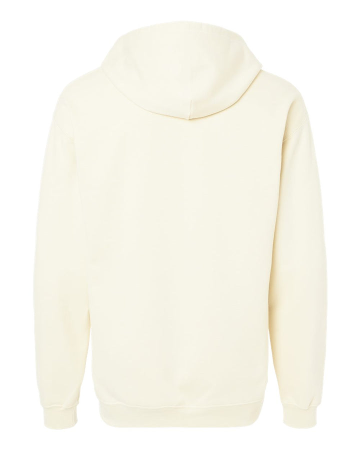 Rear View of Off White Softstyle® Full-Zip Hooded Sweatshirt - SF600