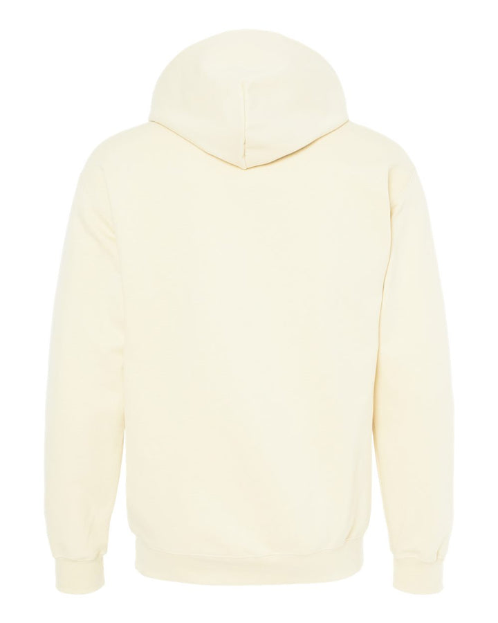 Rear View of Off White Softstyle® Midweight Hooded Sweatshirt - SF500