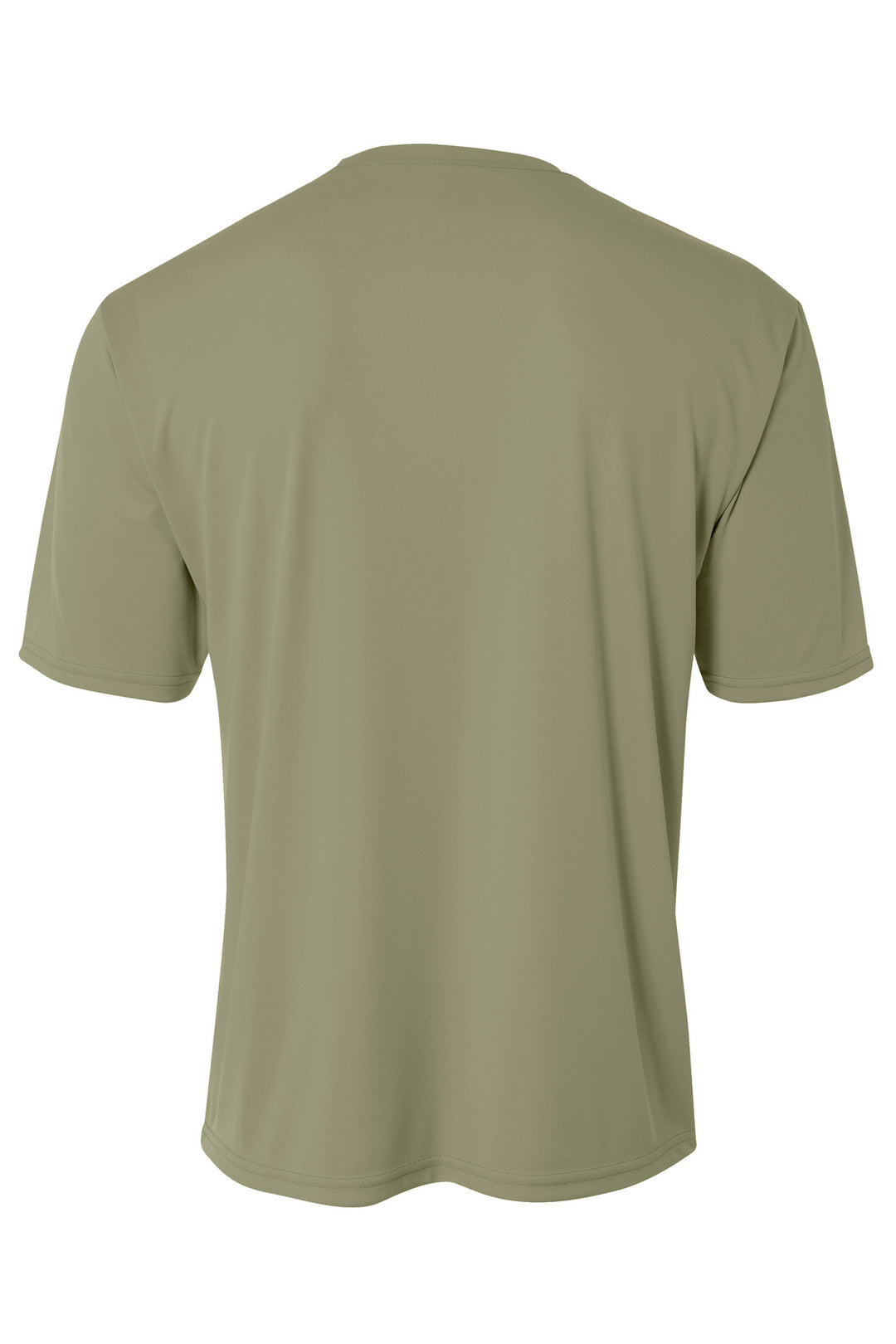 Rear View of Olive A4 Cooling Performance Short Sleeve Tee A4N3142