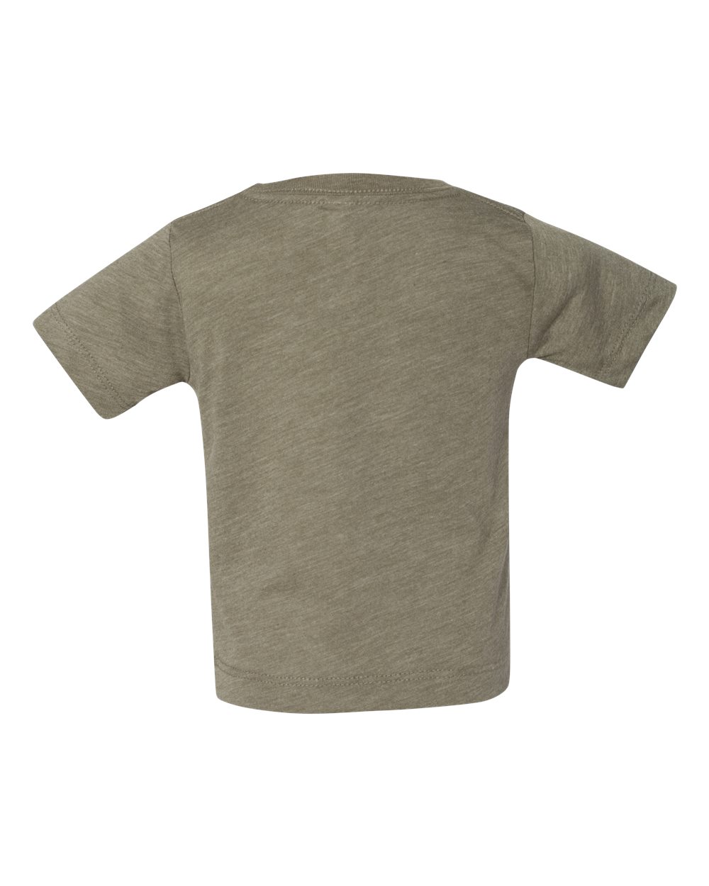 Rear View of Olive Triblend Infant Triblend Tee - 3413B