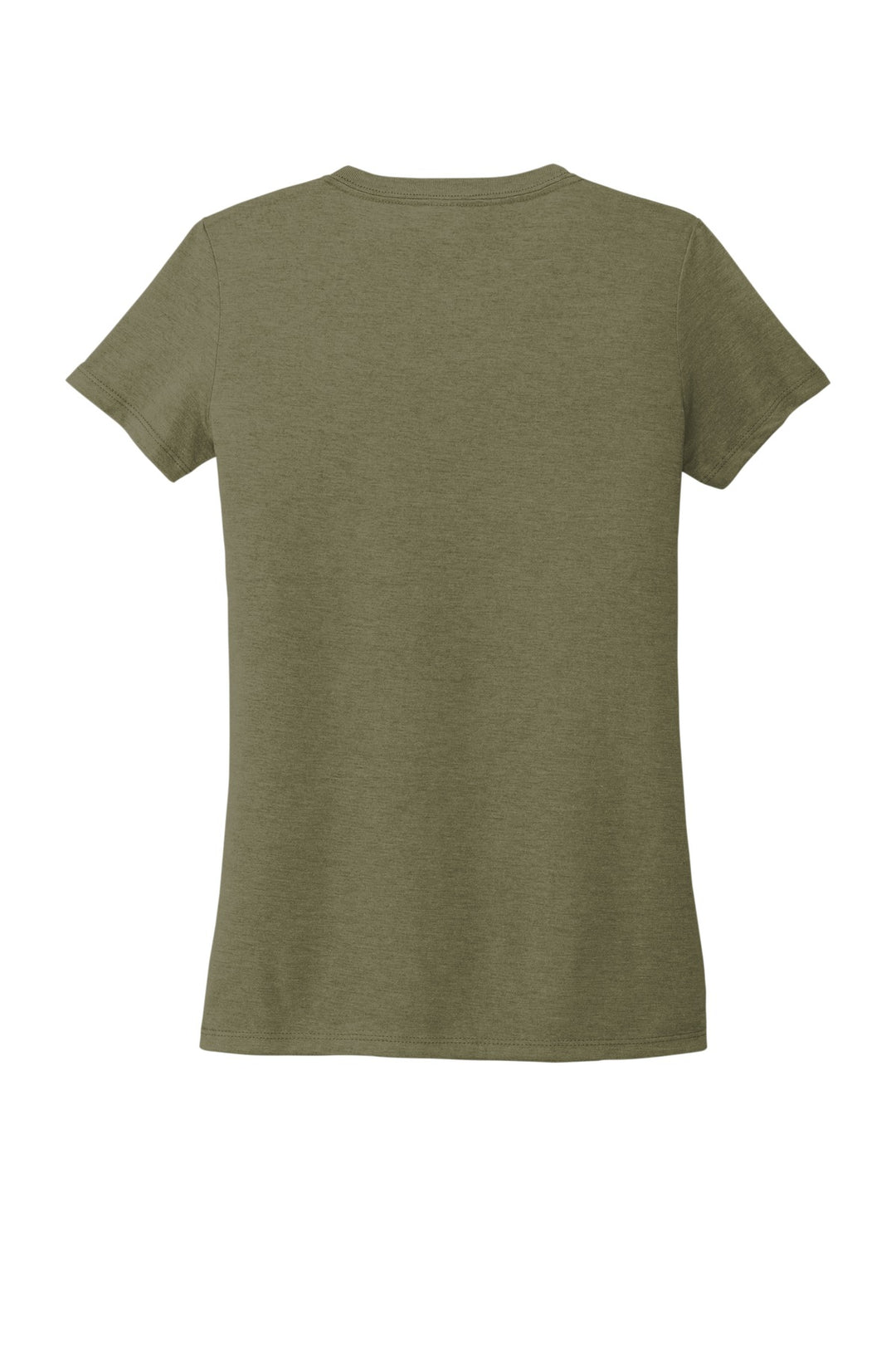 Rear View of Olive You Grn Allmade Women's Tri-Blend V-Neck Tee AL2018
