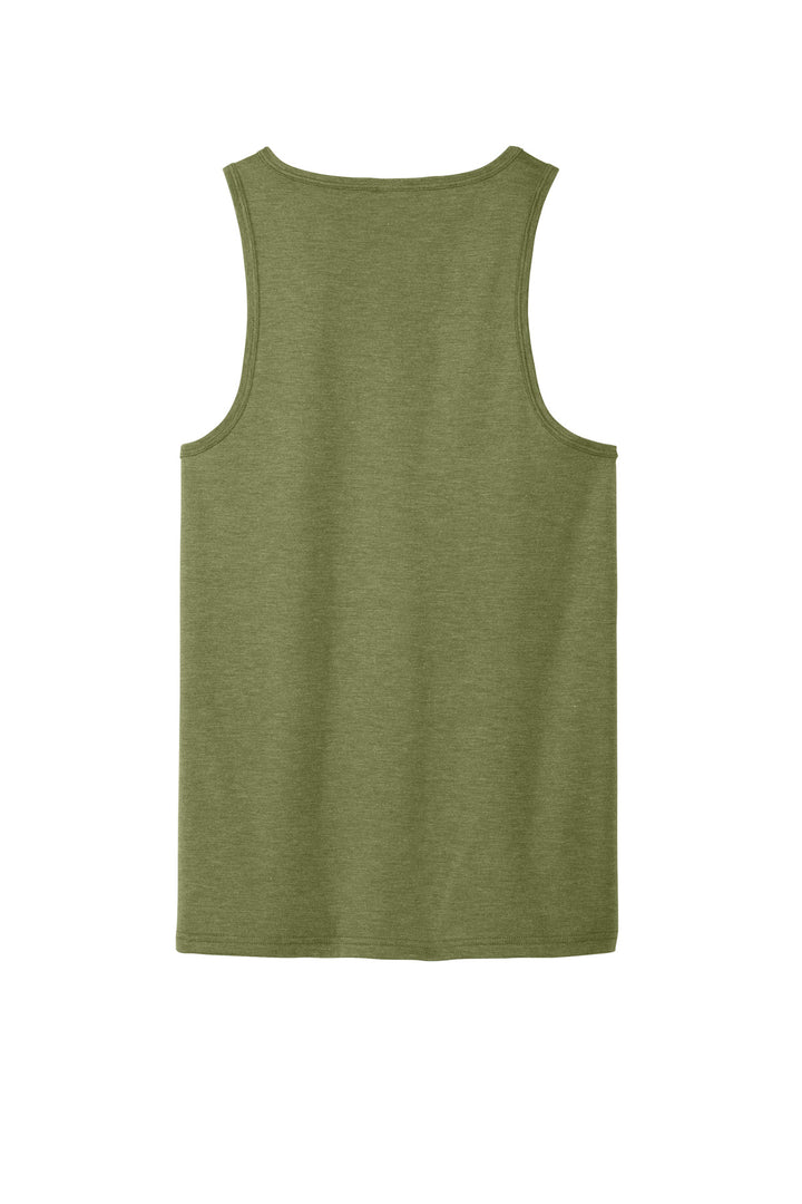 Rear View of OliveYouGn Allmade Unisex Tri-Blend Tank AL2019