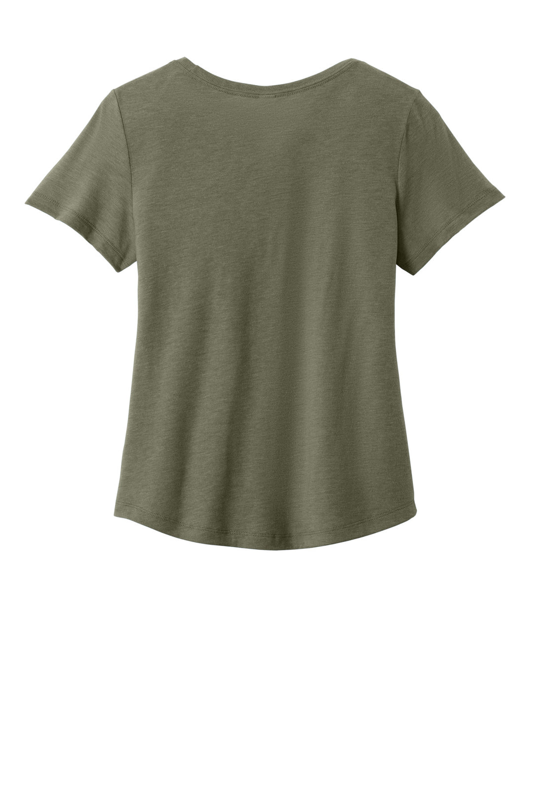 Rear View of OliveYouGn Allmade Women's Relaxed Tri-Blend Scoop Neck Tee AL2015