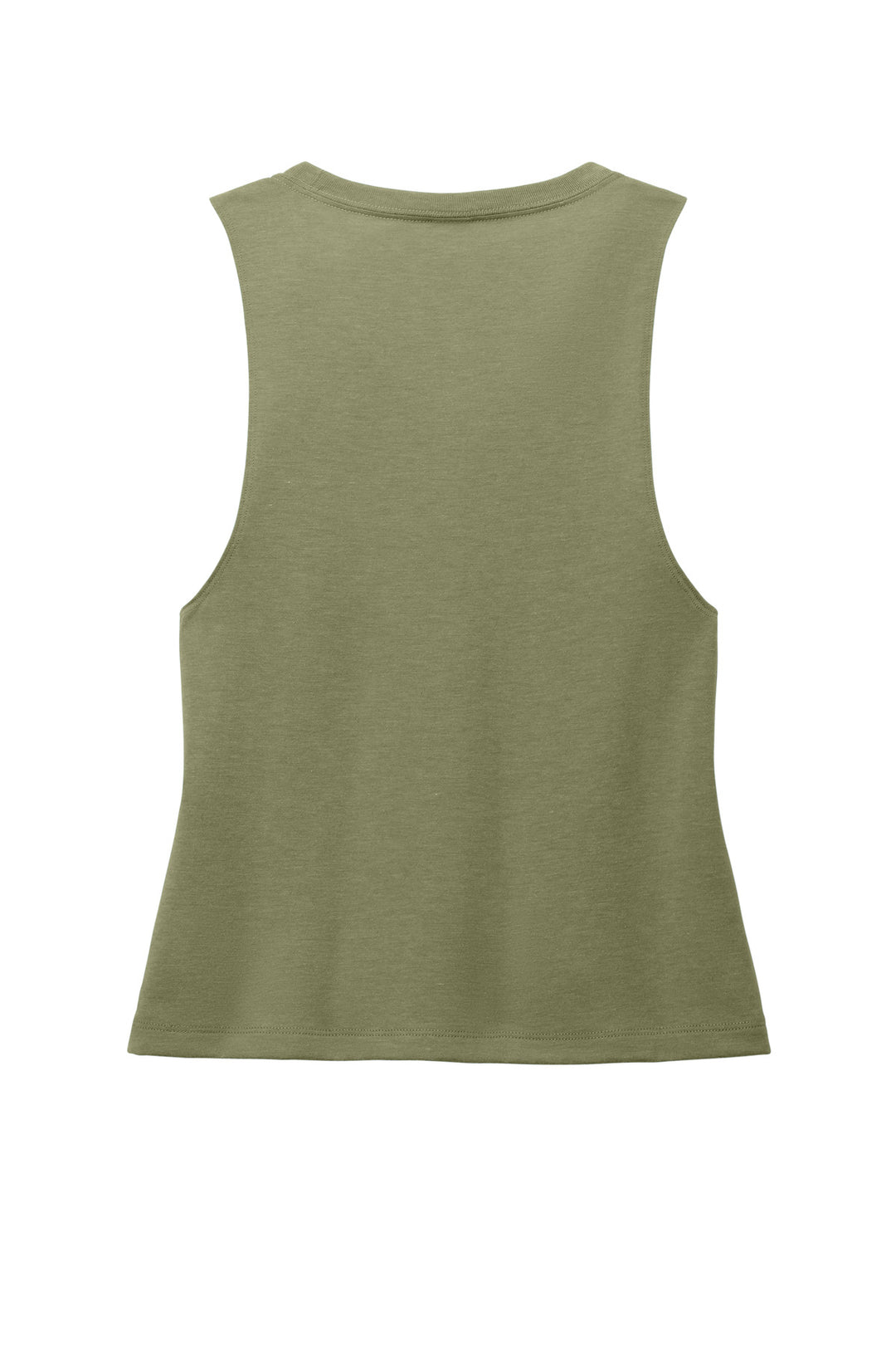 Rear View of OliveYouGn Allmade Women's Tri-Blend Muscle Tank AL2020