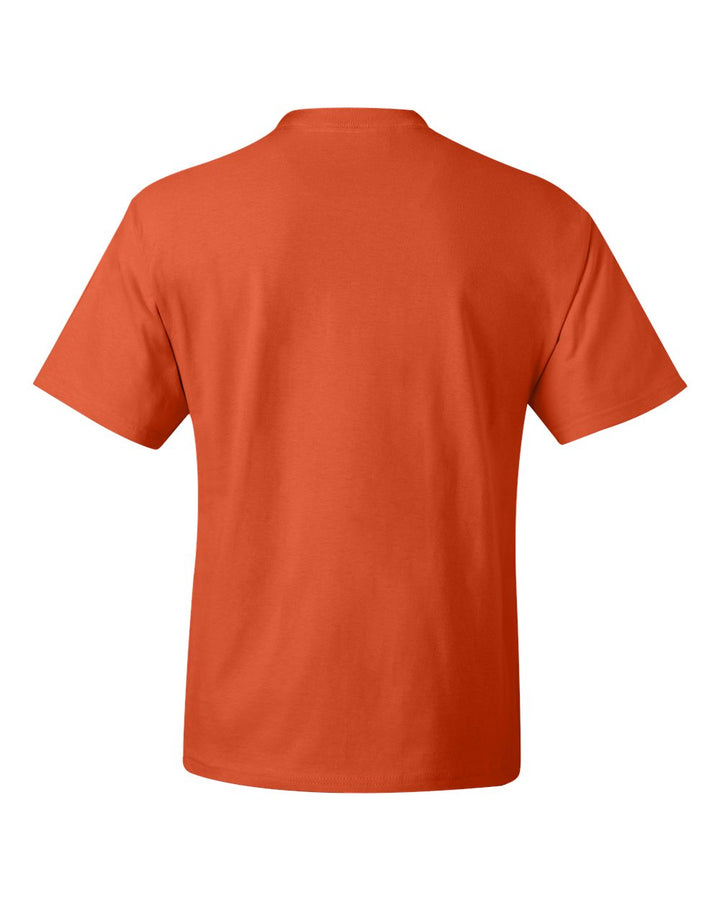 Rear View of Orange Beefy-T® T-Shirt - 5180
