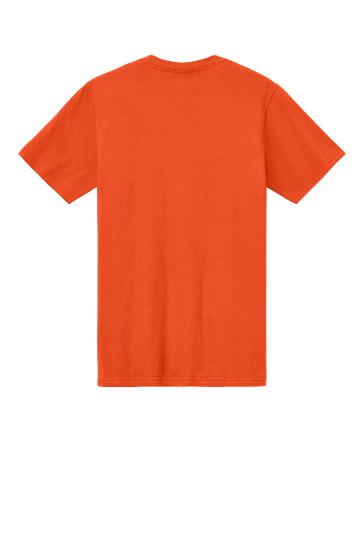 Rear View of Orange Gildan Softstyle Midweight Tee 65000