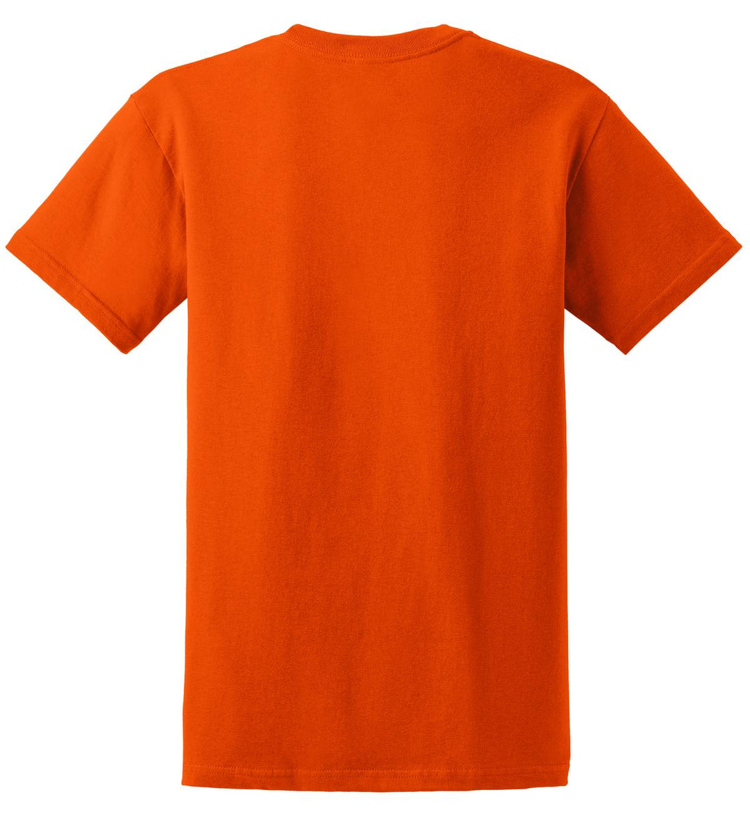 Rear View of Orange Gildan - Ultra Cotton 100% US Cotton T-Shirt. 2000