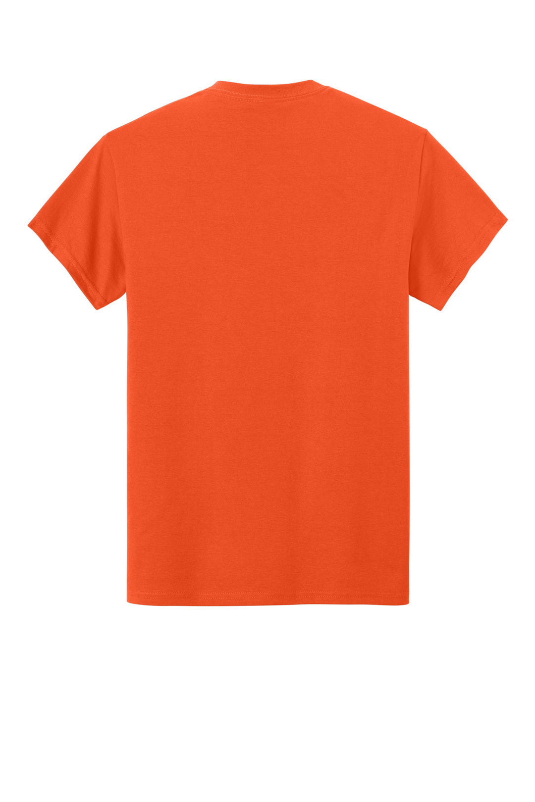 Rear View of Orange Gildan - Ultra Cotton 100% US Cotton T-Shirt with Pocket. 2300