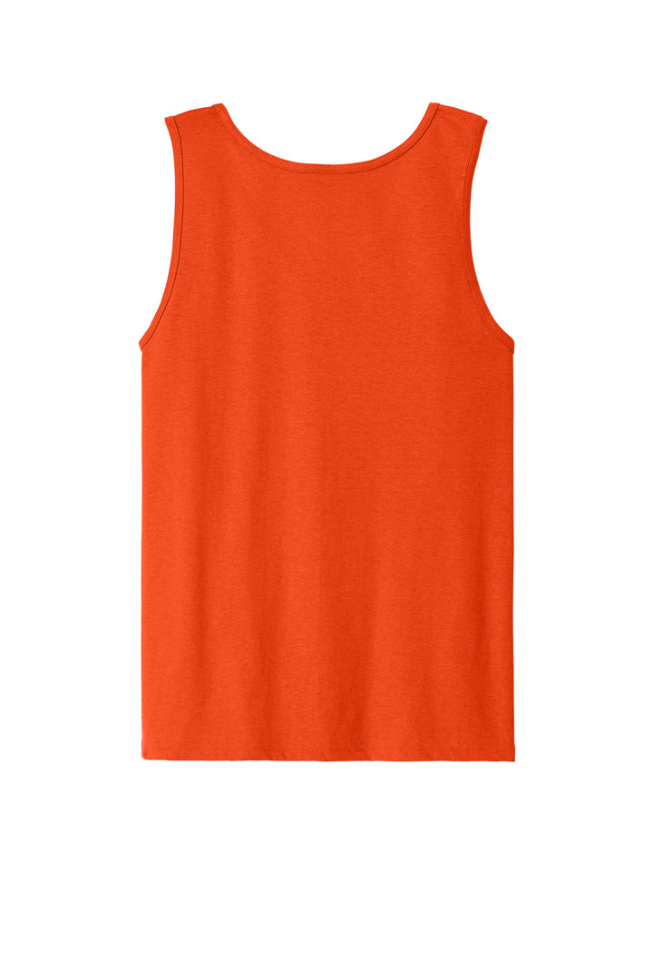 Rear View of Orange Gildan - Ultra Cotton 100% US Cotton Tank Top. 2200
