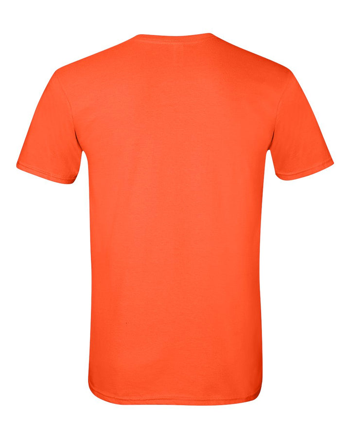 Rear View of Orange Softstyle® T-Shirt - 64000