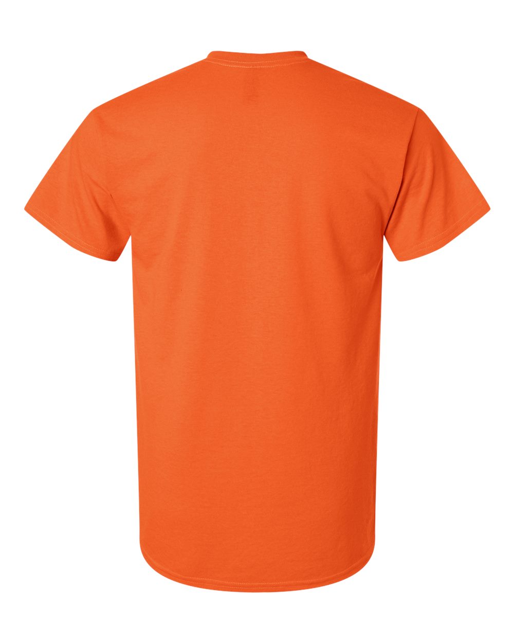 Rear View of Orange Ultra Cotton® T-Shirt - 2000