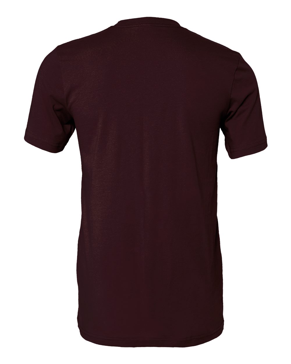 Rear View of Oxblood Black Jersey Tee - 3001