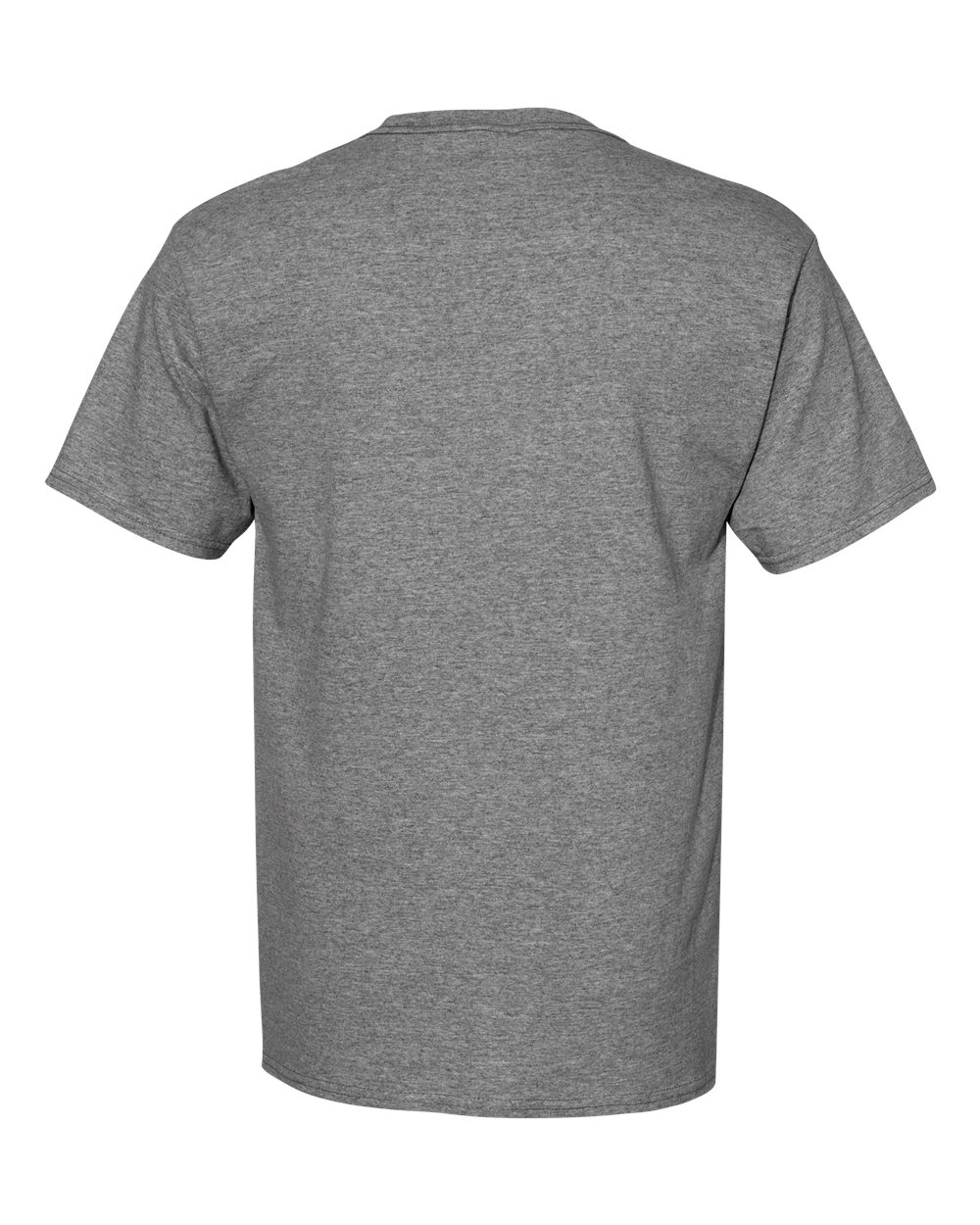 Rear View of Oxford Grey Essential-T T-Shirt - 5280