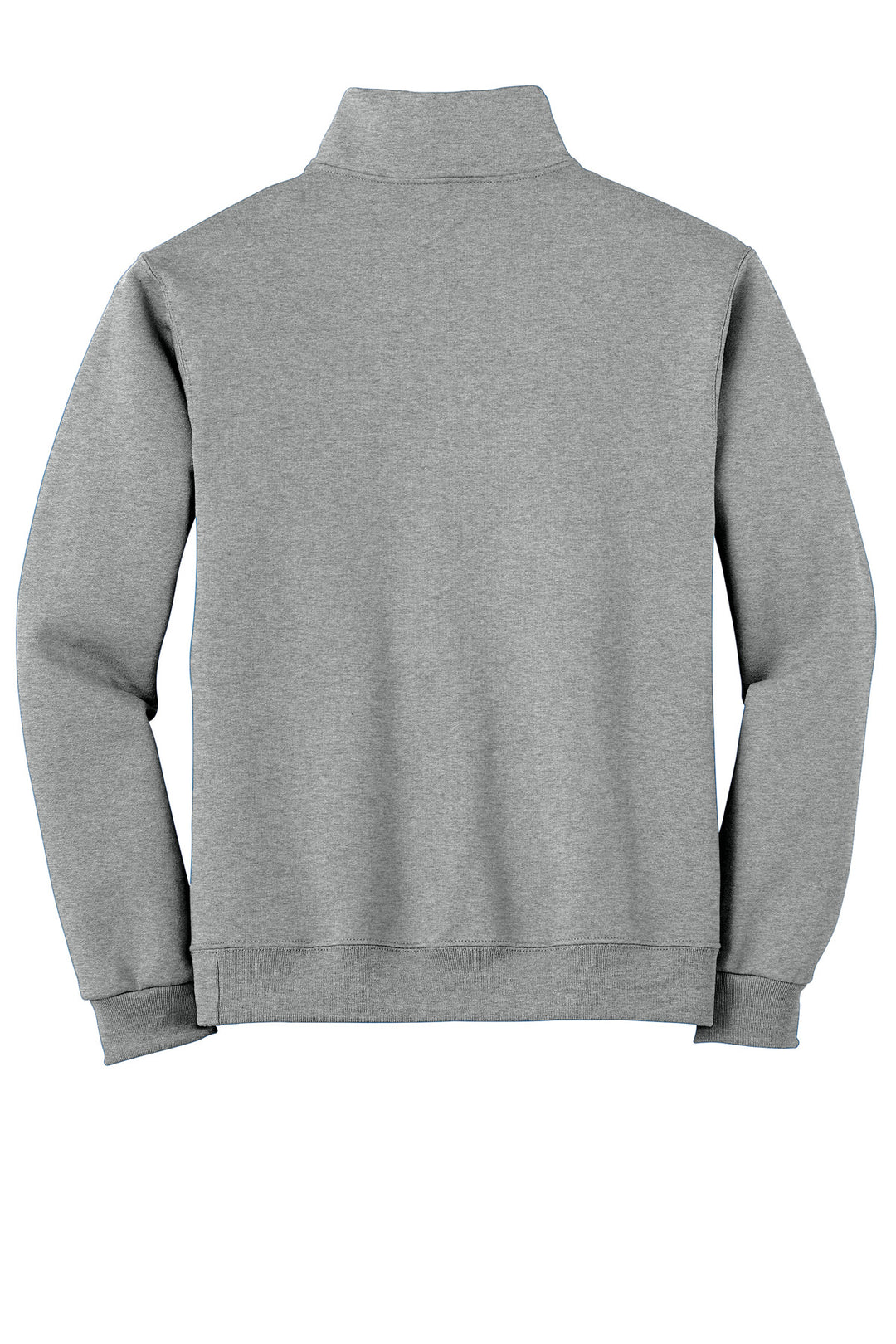 Rear View of Oxford Jerzees - NuBlend 1/4-Zip Cadet Collar Sweatshirt. 995M