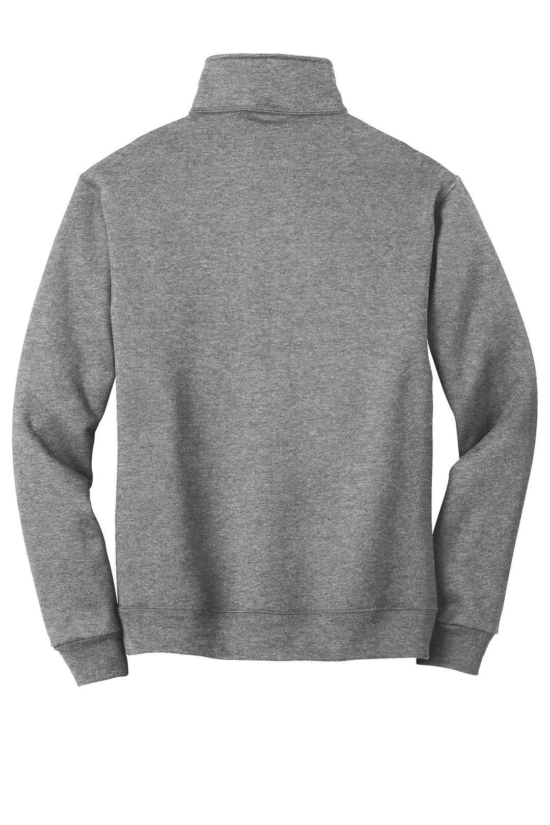 Rear View of Oxford Jerzees Super Sweats NuBlend - 1/4-Zip Sweatshirt with Cadet Collar. 4528M