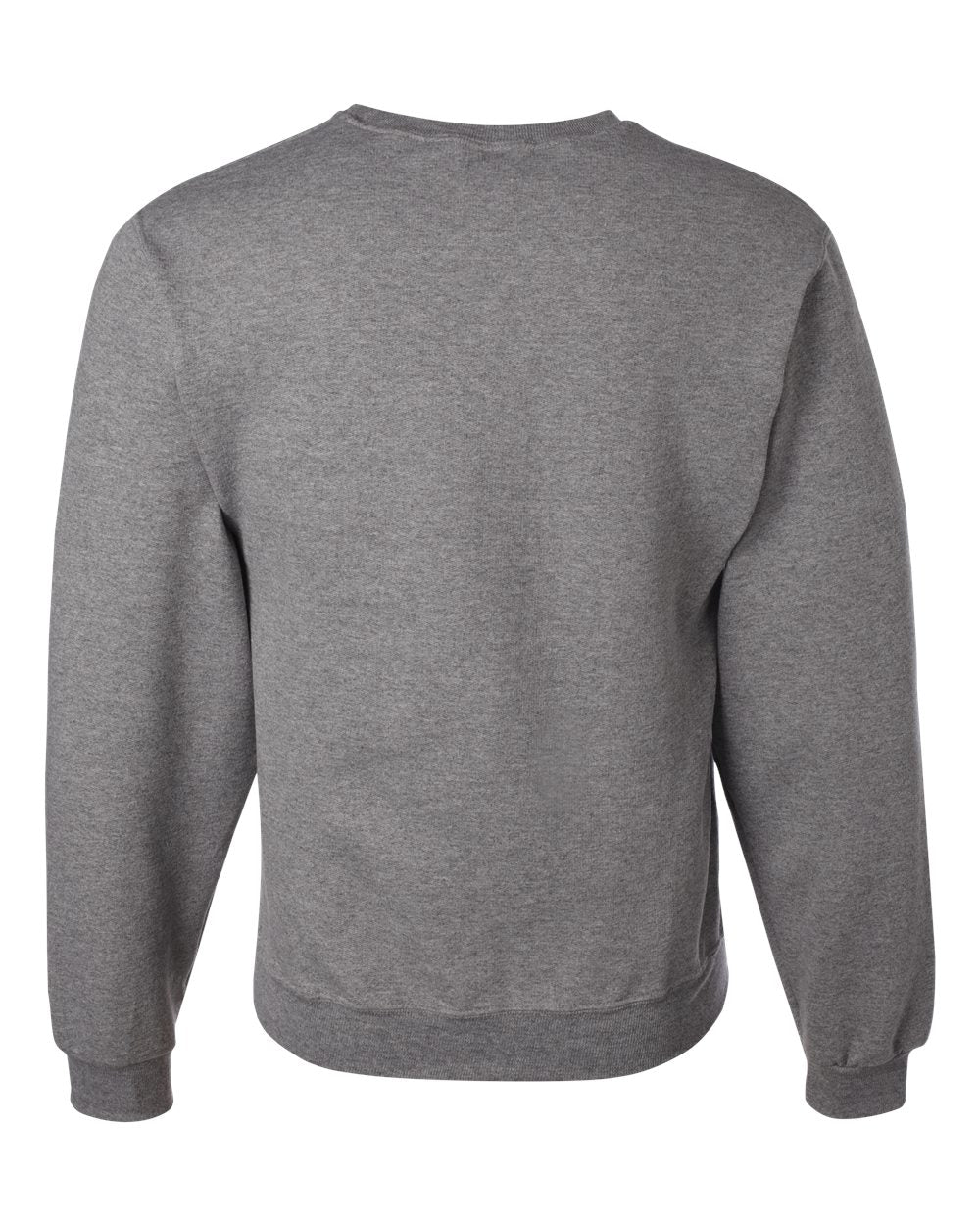 Rear View of Oxford NuBlend® Crewneck Sweatshirt - 562MR