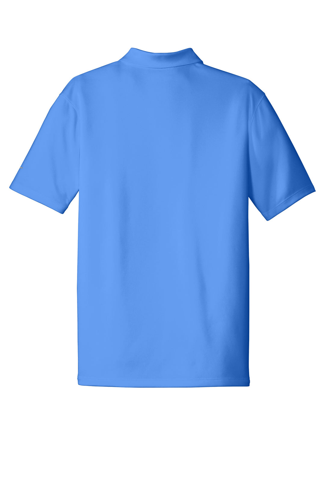 Rear View of Pacific Blue Nike Dri-FIT Classic Fit Players Polo with Flat Knit Collar. 838956
