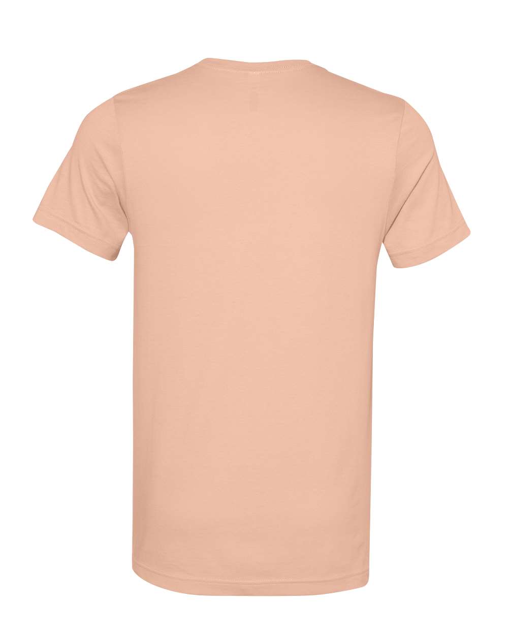Rear View of Peach Jersey Tee - 3001