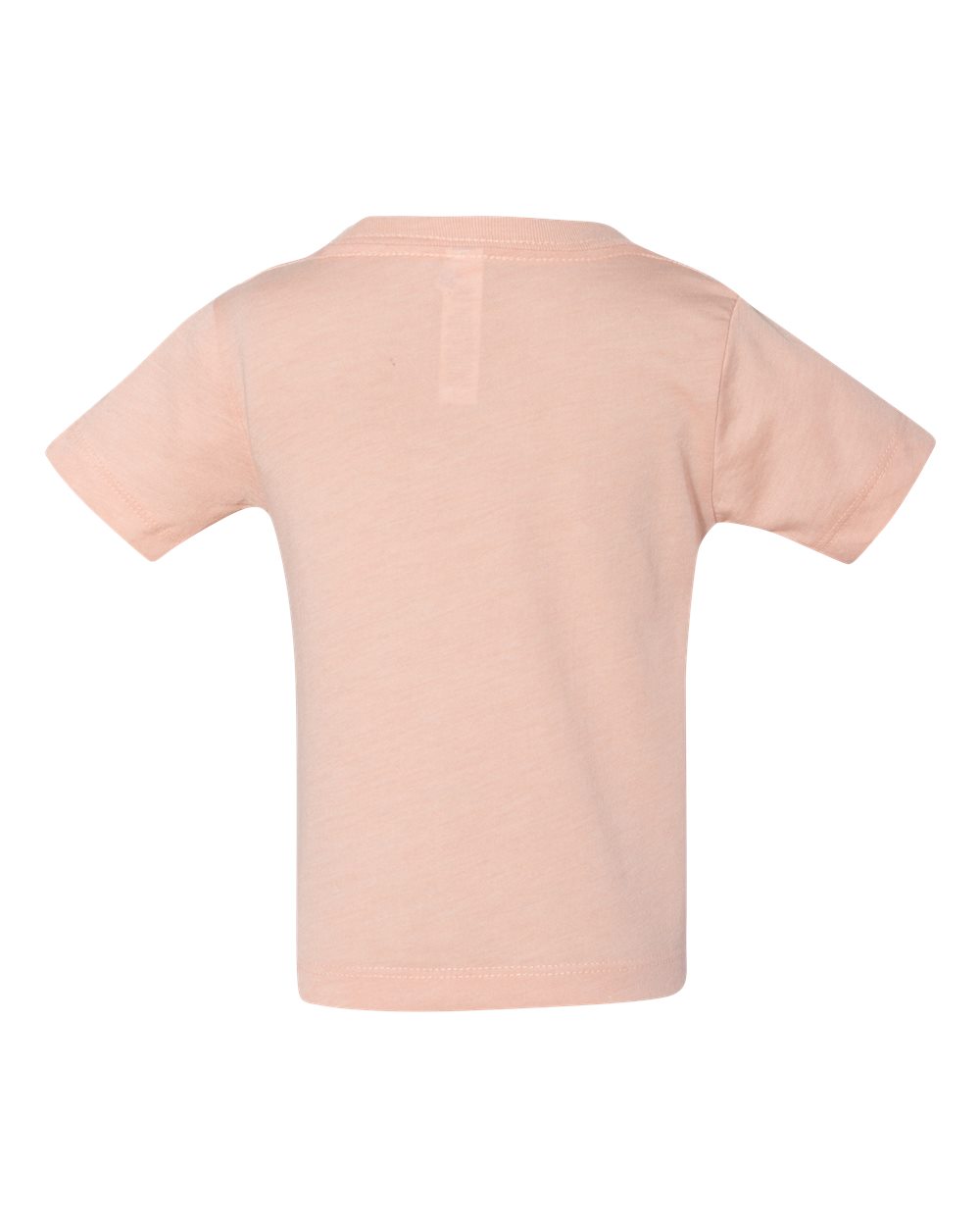 Rear View of Peach Triblend Infant Triblend Tee - 3413B