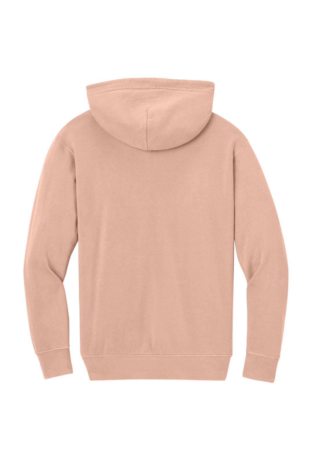 Rear View of Peachy Comfort Colors Youth Lightweight Hooded Sweatshirt 1467Y