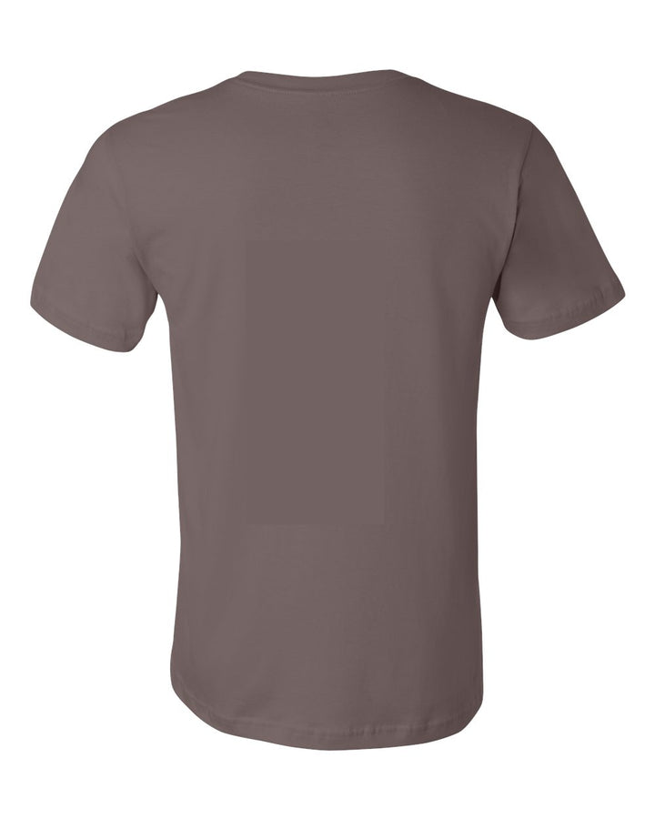 Rear View of Pebble Brown Jersey Tee - 3001