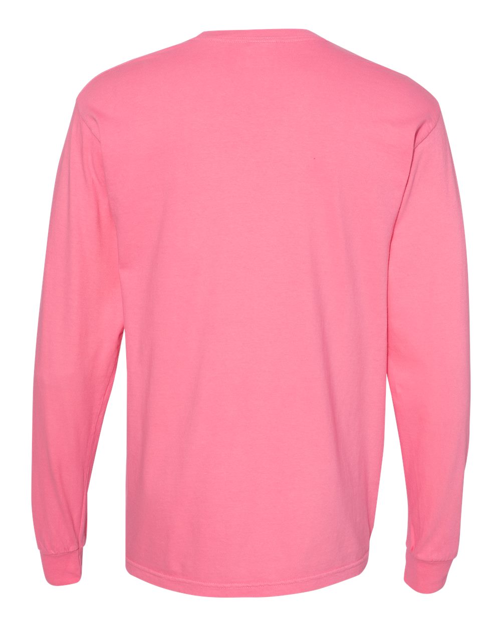 Rear View of Peony Garment-Dyed Heavyweight Long Sleeve T-Shirt - 6014