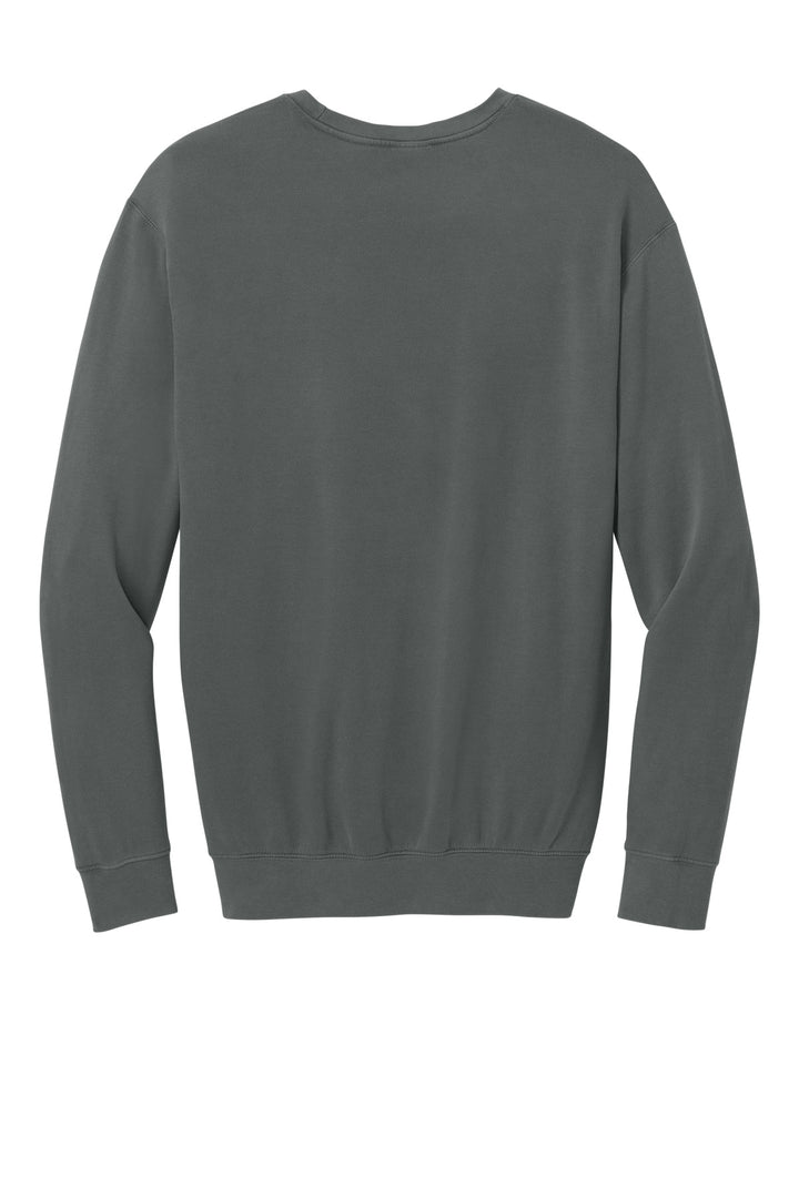 Rear View of Pepper Comfort Colors Lightweight Crewneck Sweatshirt 1466