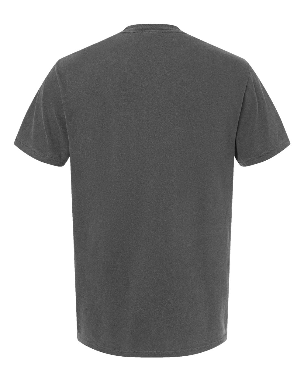 Rear View of Pepper Garment-Dyed Heavyweight Pocket T-Shirt - 6030