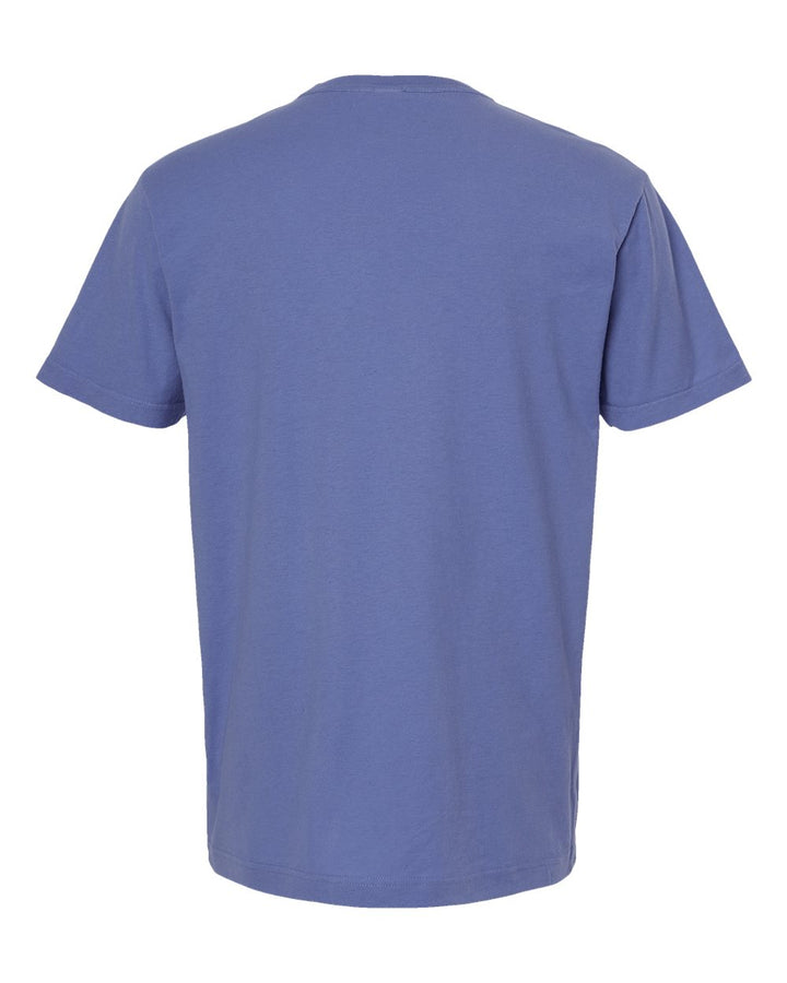 Rear View of Periwinkle Vintage Garment-Dyed T-Shirt - 6500M