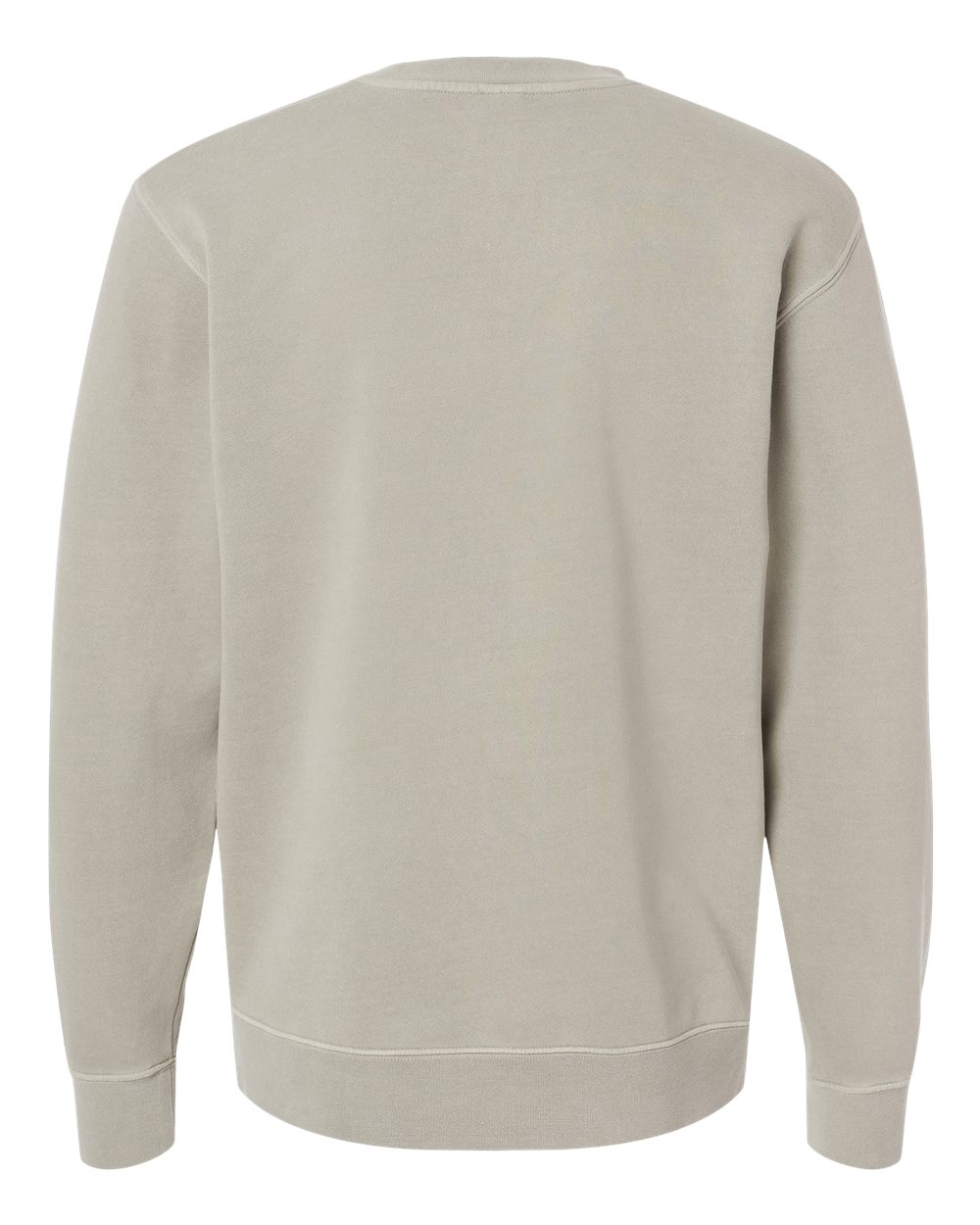 Rear View of Pigment Cement Midweight Pigment-Dyed Crewneck Sweatshirt - PRM3500
