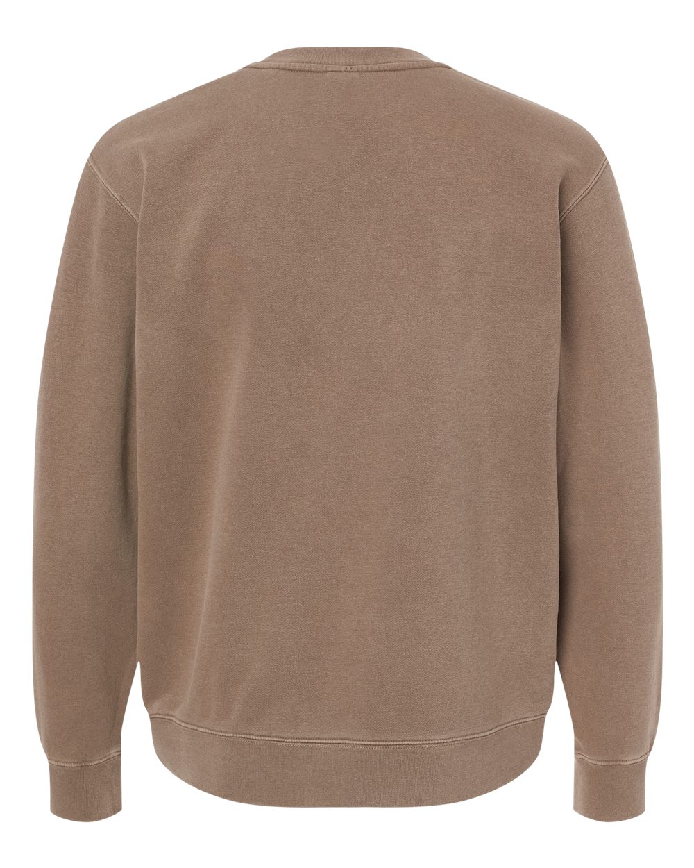 Rear View of Pigment Clay Midweight Pigment-Dyed Crewneck Sweatshirt - PRM3500