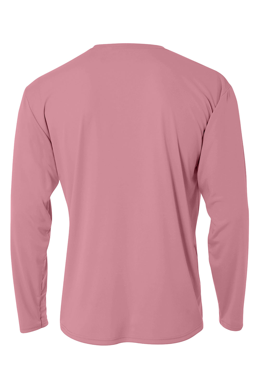 Rear View of Pink A4 Cooling Performance Long Sleeve Tee A4N3165