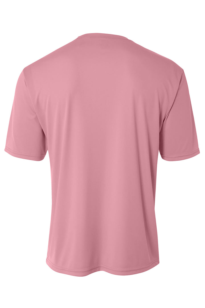 Rear View of Pink A4 Cooling Performance Short Sleeve Tee A4N3142