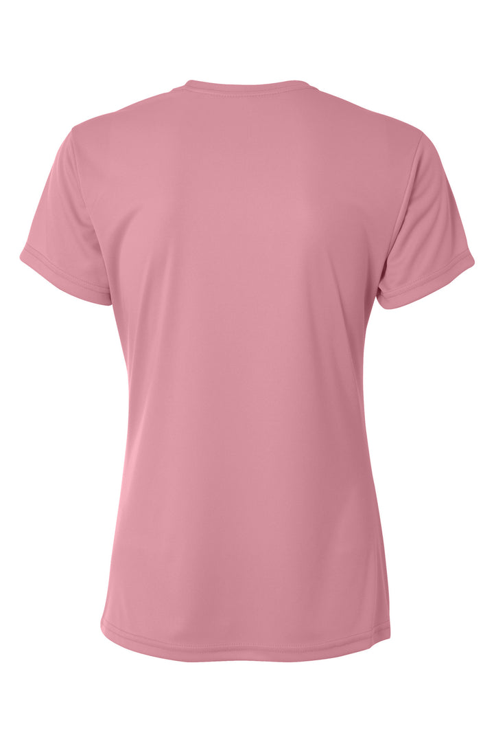 Rear View of Pink A4 Women's Cooling Performance Short Sleeve Tee A4NW3201