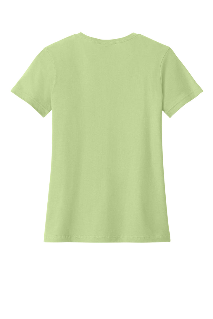 Rear View of Pistachio Gildan Softstyle Women's T-Shirt. 64000L