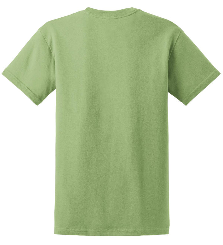 Rear View of Pistachio Gildan - Ultra Cotton 100% US Cotton T-Shirt. 2000