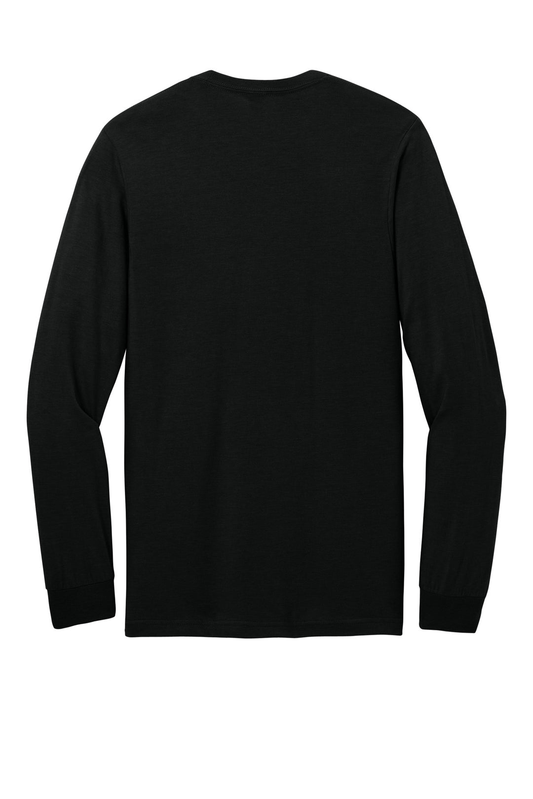 Rear View of PitchBlack Gildan Softstyle CVC Long Sleeve Tee 64440CVC