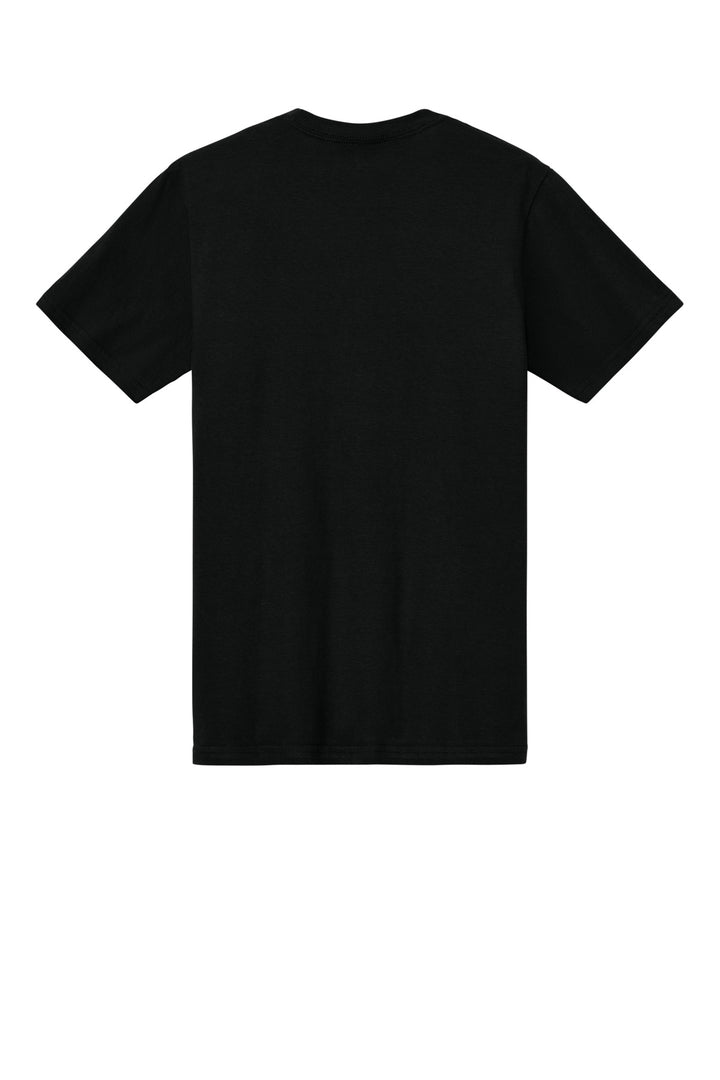 Rear View of PitchBlack Gildan Softstyle Midweight Tee 65000