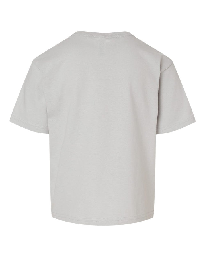 Rear View of Platinum Youth Gold Soft Touch T-Shirt - 4850