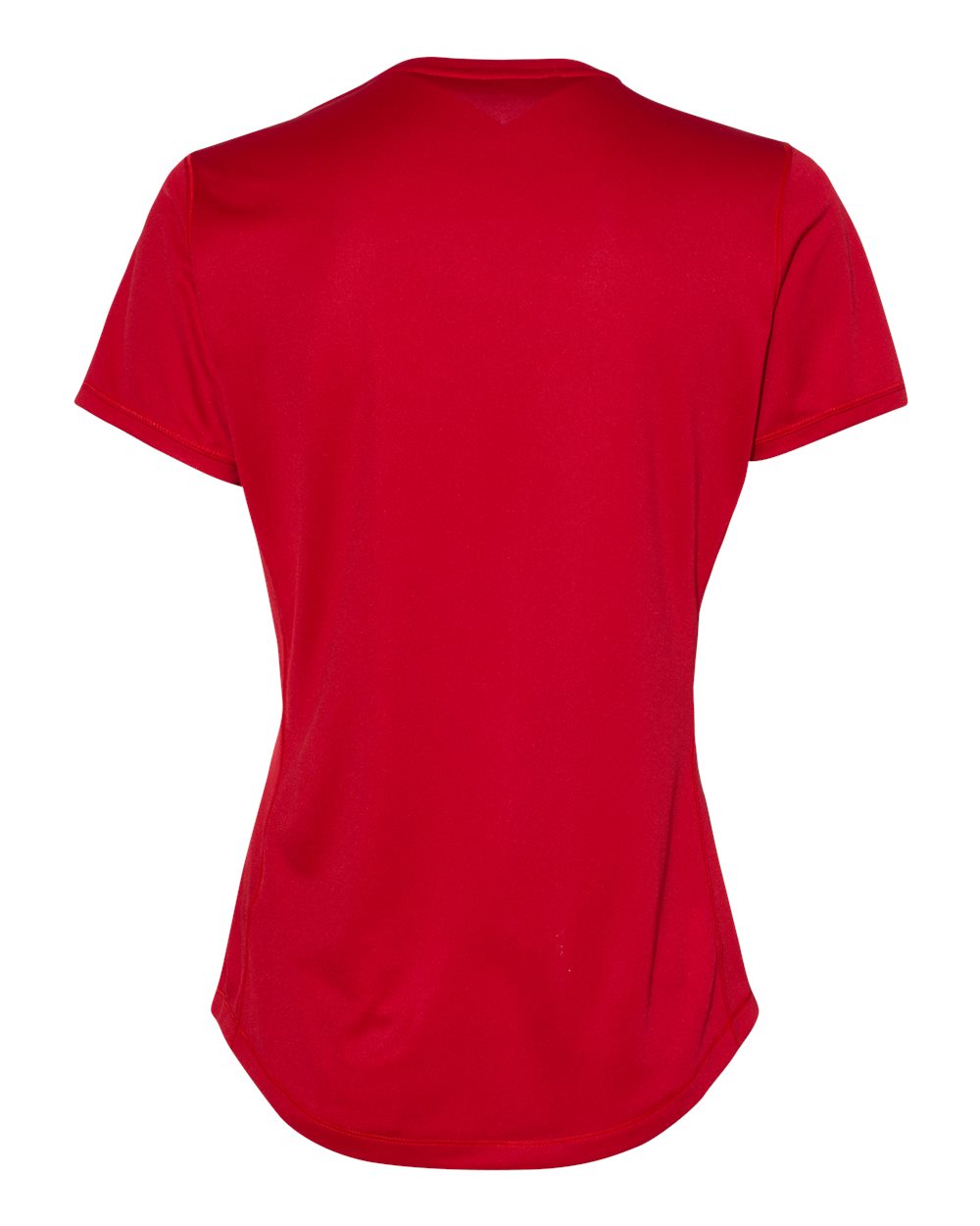 Rear View of Power Red Women's Sport T-Shirt - A377
