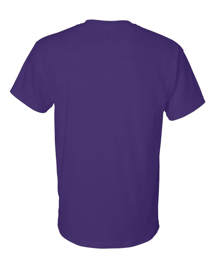 Rear View of Purple DryBlend® T-Shirt - 8000