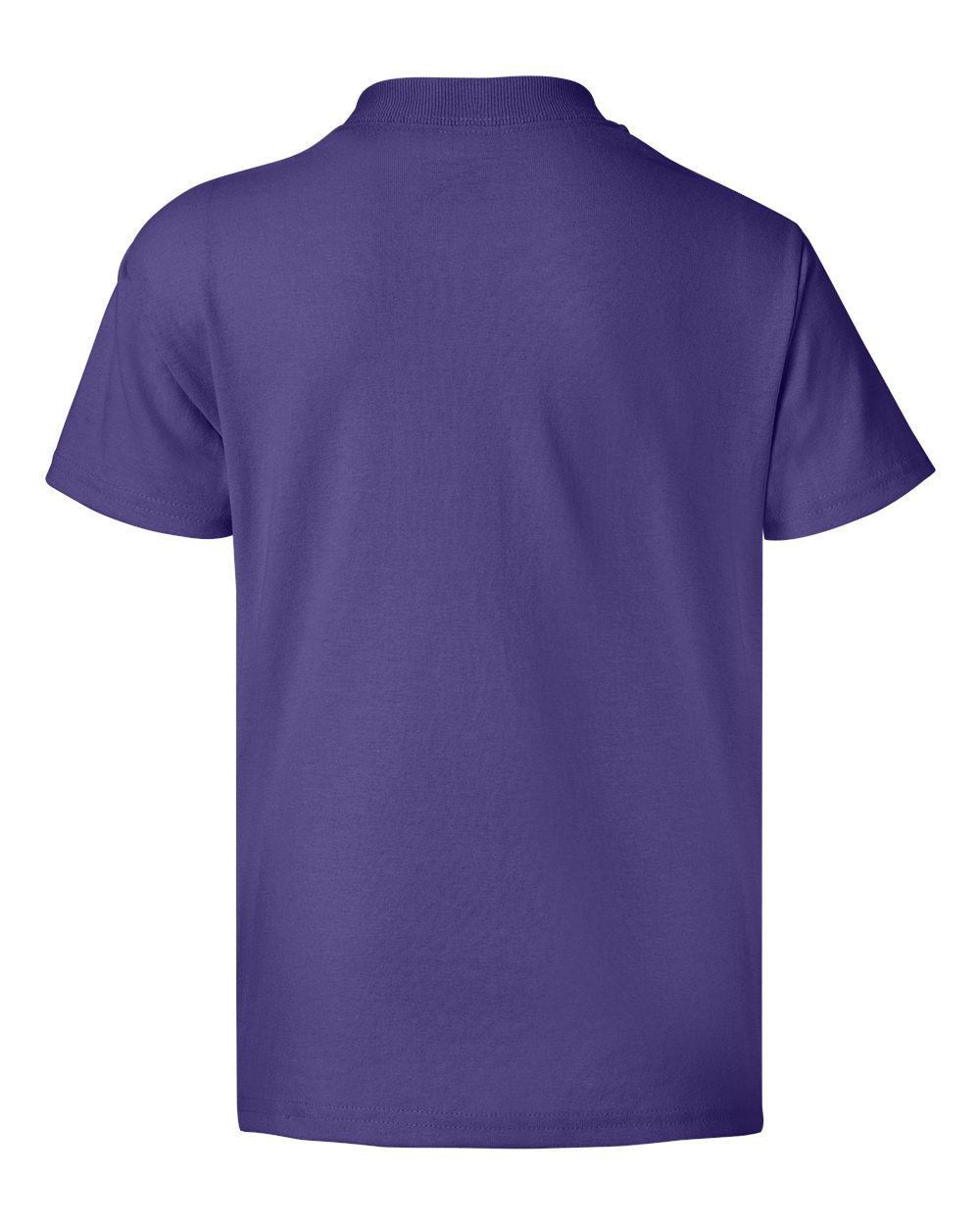 Rear View of Purple Ecosmart™ Youth T-Shirt - 5370