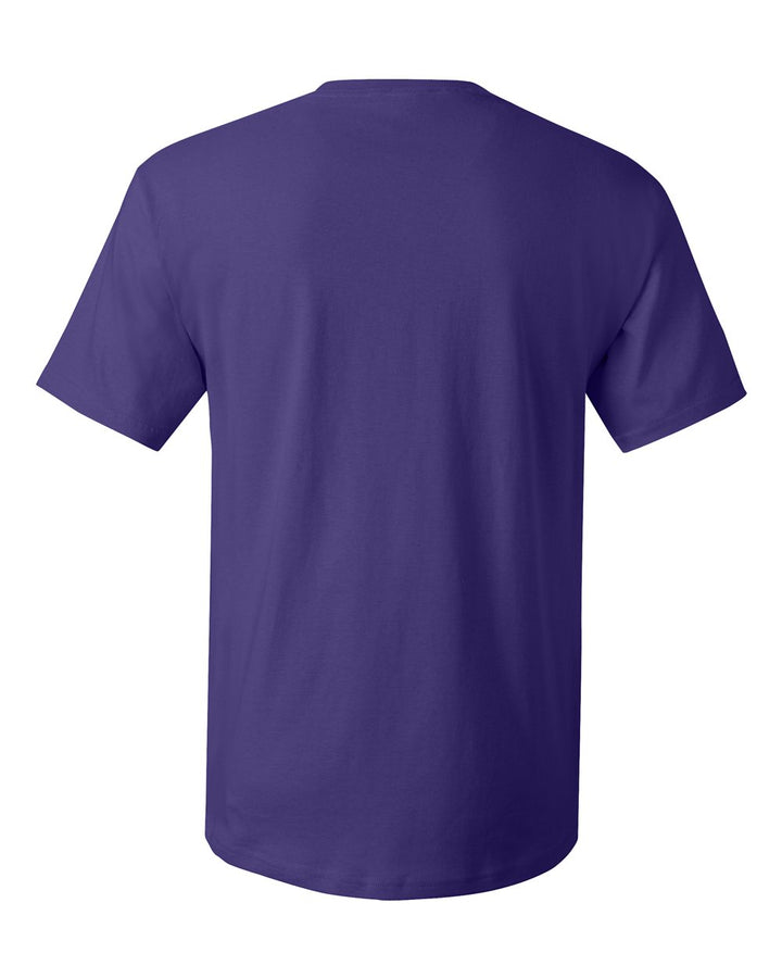 Rear View of Purple Essential-T T-Shirt - 5280
