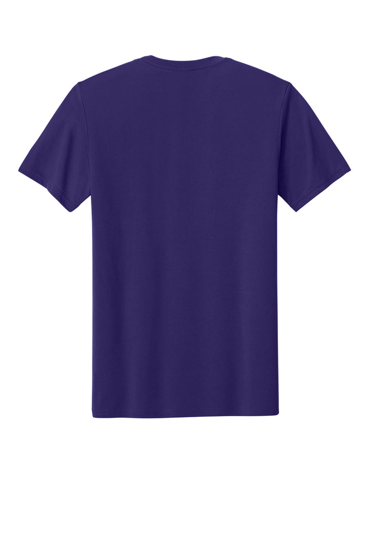 Rear View of Purple Gildan Gildan Performance T-Shirt. 42000