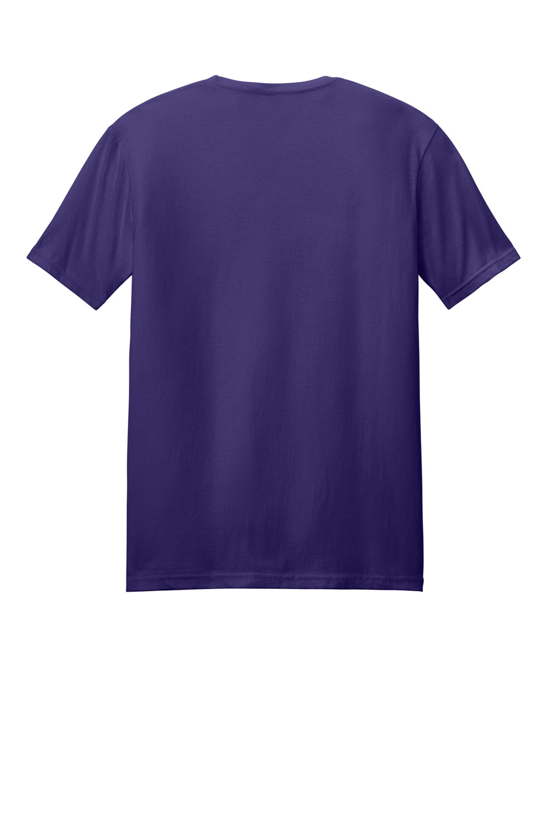 Rear View of Purple Gildan Softstyle T-Shirt. 64000