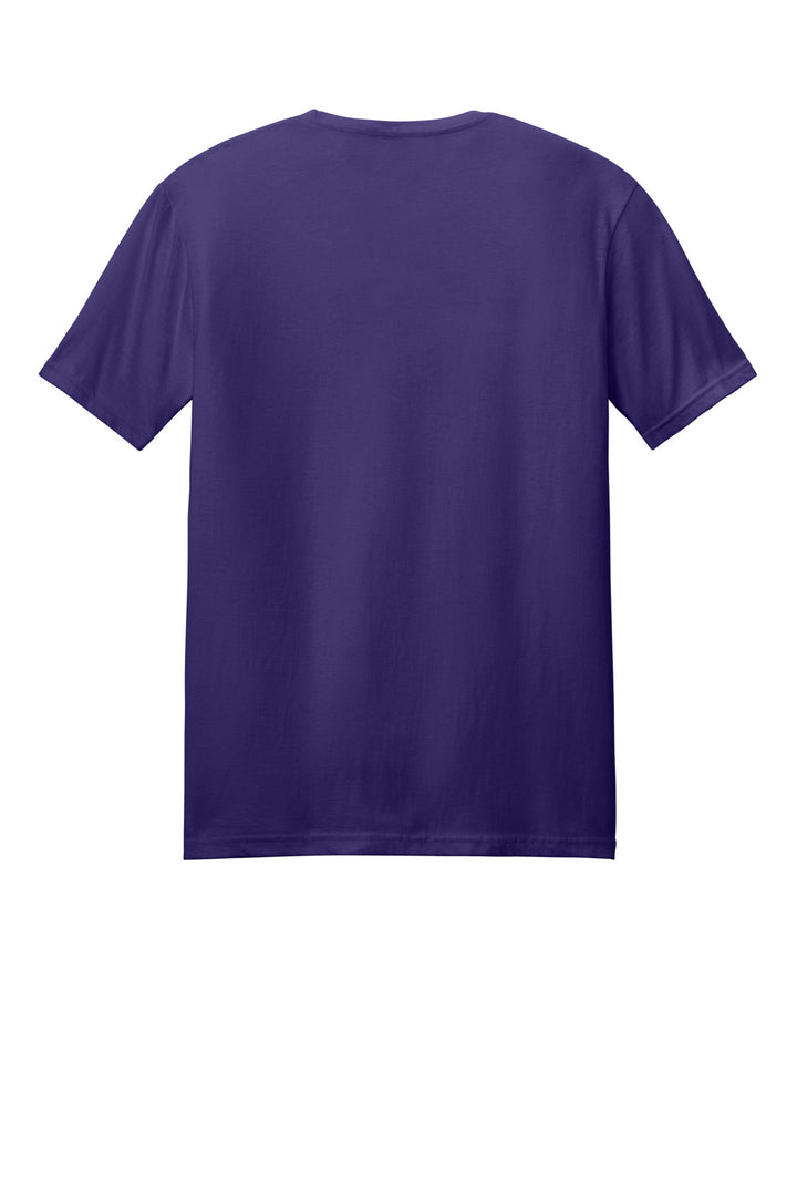 Rear View of Purple Gildan Softstyle T-Shirt. 64000